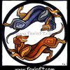 Yin Yang Dogs - Dachshund - Double Trouble