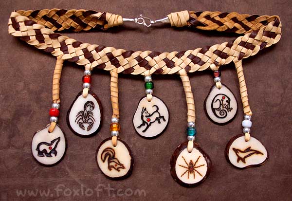 Seven Pendant Chakra Totem Necklace