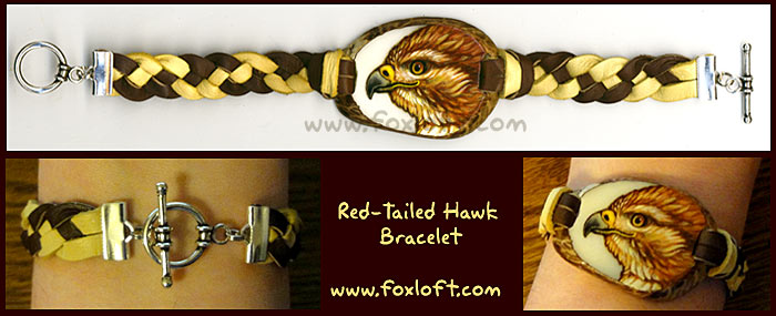 Red-Tailed Hawk Bracelet