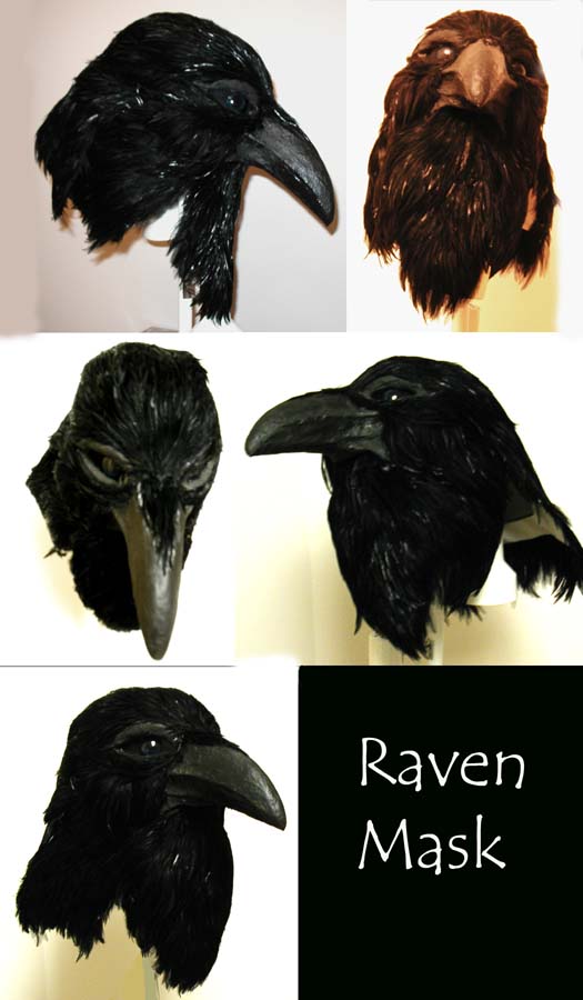 how to make a raven mask