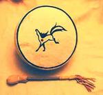 Horse Glyph Drum